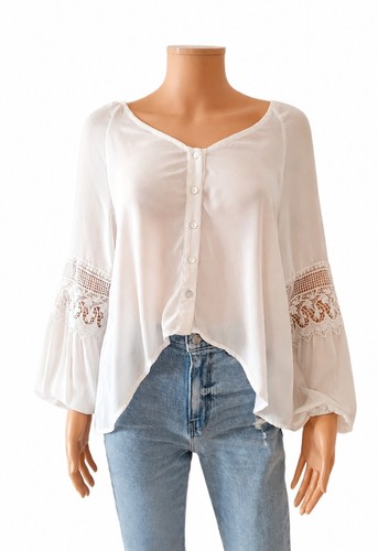 Chemisier blouse blanche - chemisier/blouse,