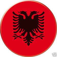 5 x sticker 5cm auto moto velo valise pc portable drapeau Rond Albanie
