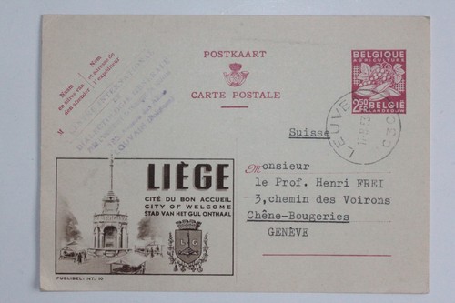 Cpa entier postale belgique - cpa,
