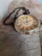 Ancienne montre à gousset en laiton Victoria 1875 vintage belle montre à gousset