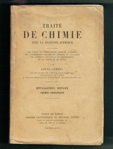Traité chimie notation - traité,