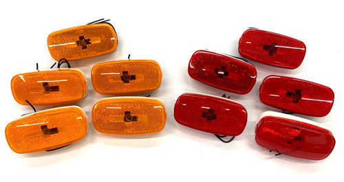 Pack amber and red - 10, marker/
