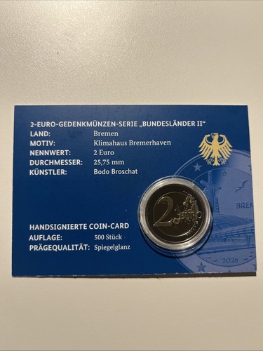 Coin card 2026 - 2€, brême