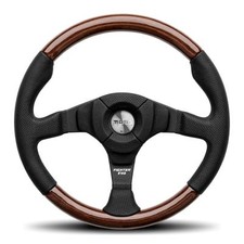 Genuine MOMO Fighter Evo Wood 350mm Steering Wheel