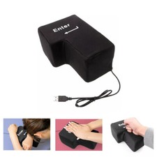 Anti-Stress Computer Huge Enter Key Big Giant USB Keyboard Vent Button Pillow