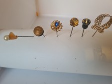 6 Ancienne Epingle A Chapeau