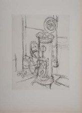 Alberto GIACOMETTI: The coal stove, original engraving