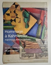 Juan Gris Le papier à musique (1911) 1984 Original Poster Exhibition Cubism