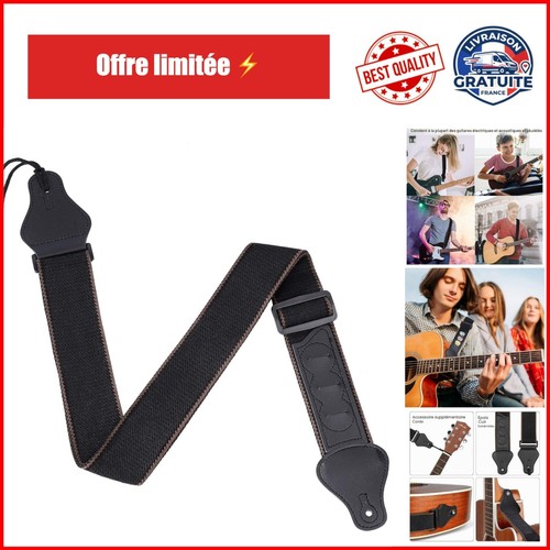 Sangle guitare réglable en - réglable,