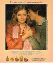 ADVERTISEMENT ADVERTISING 054 1978 LA MEDAILLE D'AMOUR jeweler jeweler