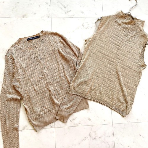 Ensemble tricot câble - tricot,