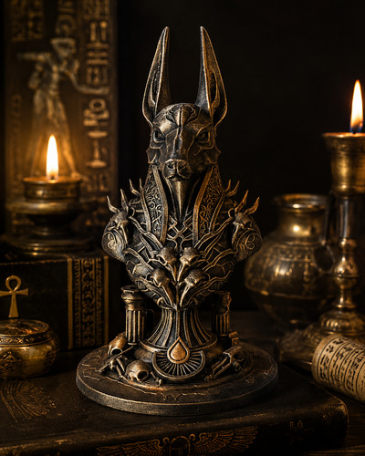 Buste anubis statue - anubis,