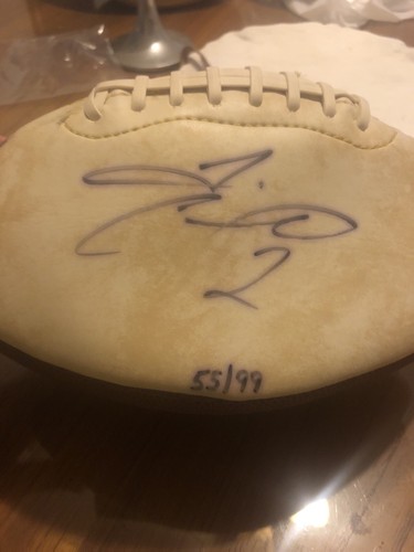 Tim couch autographed football - autographed,