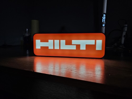 Enseigne hilti lumineux - hilti,