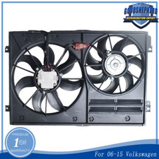 Radiator Cooling Fan For 2005-2016 Volkswagen Jetta 2006-2018 Passat Dual Fan