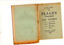 old book les plages charentaises l'ile d'oleron plaque 23 p 1901 17 rare