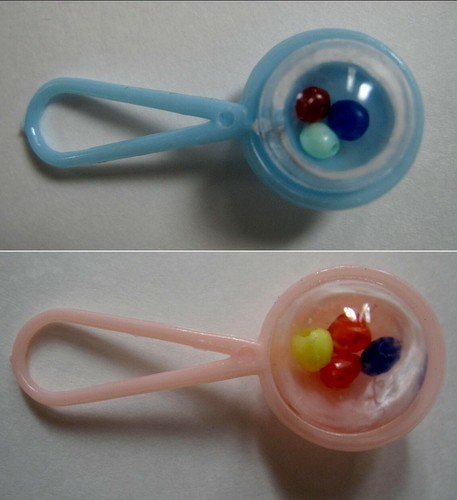Lot mini hochets poupée - hochets,
