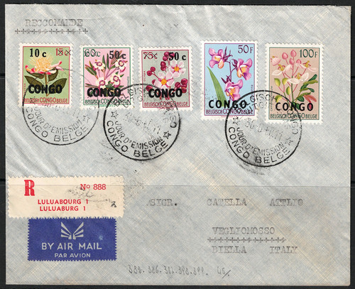 1952 congo belge 395 - 1952-59,
