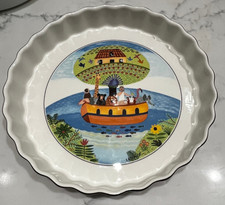 Villeroy & Boch Naif Noah's Ark Quiche/ Pie Plate Laplau Vilbofour 9.5"