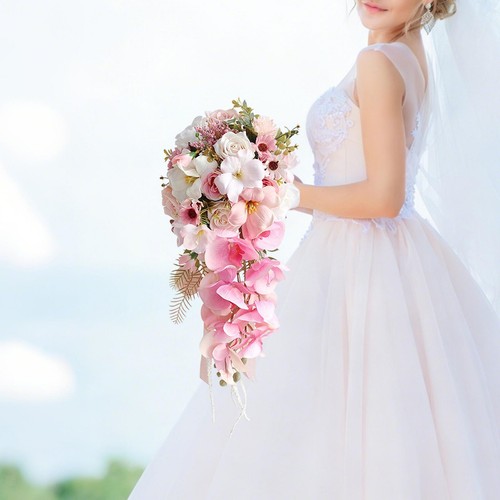 Bouquet mariée artificiel - mariée,