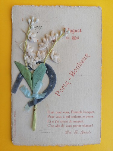 Cpa fantaisie fleurs - cpa, flowers