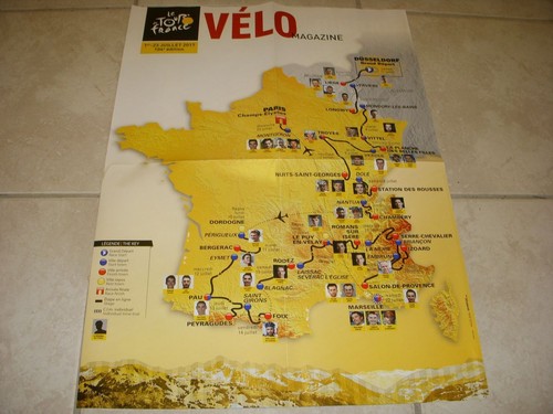 Cyclisme carte tour - carte,