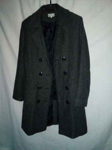Manteau long gris - gris, foncé