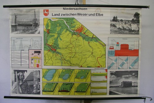 Carte murale scolaire - carte,