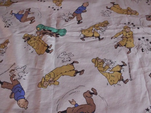 Coupon tissu tintin 66 - coupon,