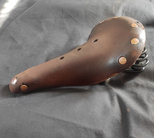 Vintage brooks cuir marron all - cuir,