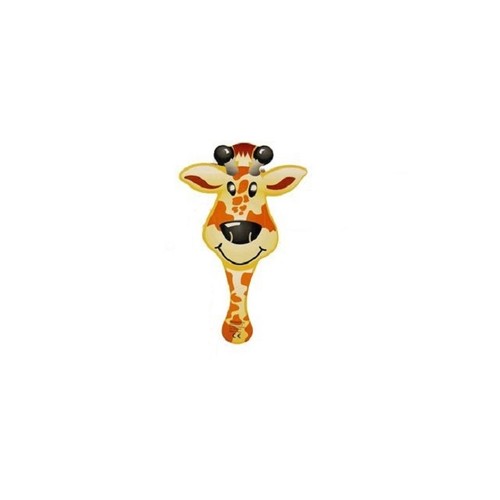 Girafe tape balle bois 22cm - girafe, tape-balle
