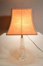 Daum: Art Deco Glass Desk Lamp