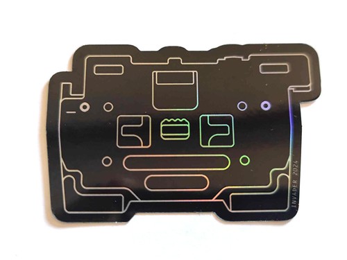 Invader space station sticker - station,