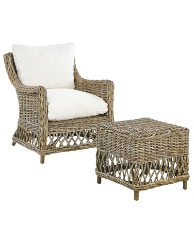 Fauteuil rotin naturel - en,