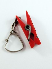 KEYCHAIN - Miniature - Clothespin - OMO LAUNDRY DETERGENTS - 60s - Vintage