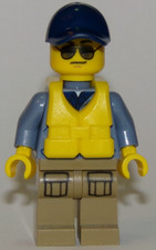 LEGO ® - City ™ - Set 60176 - Mountain Police Officer Male Speed Boat (cty0837)