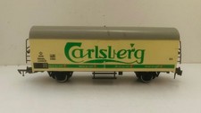 LIMA - Éch. 0/O - WAGON COUVERT A ESSIEUX Bière "CARLSBERG"