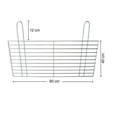 BBQ Grille 4 MM 60x40 CM de Remplacement Stable Charbon Gaz Neuf Spécial