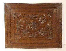 Decorative panel wood carved woodwork flowers shells 18th century