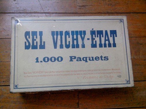 Rare ancienne boite tole sel - rare,