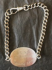 bracelet plaque identité