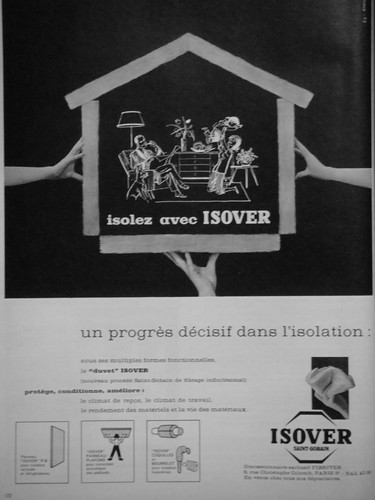 Publicité 1960 isover - isover, le