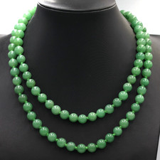 Collier Long En Jade Naturel