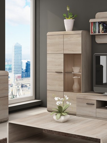 Vitrine verre led pour - en,