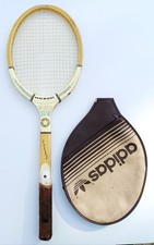 Raquette de tennis Snauwaert et housse Adidas, vintages