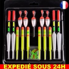✅ 15 PCS Flotteurs De Pêche Carpe Verticale Anciers Lumineux Leurre Bouchons