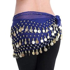 Ceinture Danse Orientale Femme Fille Foulard Danse du Ventre Belly Dance Soie...