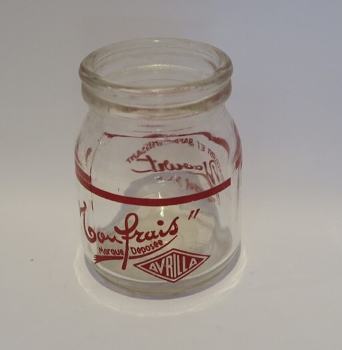 Ancien pot yaourt toufrais - pot,