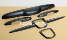 ABARTH 500 KIT HANDLES WHISKERS, BOOT HANDLE REAR BADGE 500 FULL MATT BLACK