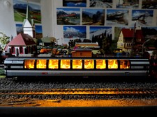 TRAIN.HO. ECLAIRAGE VOITURE VOYAGEURS  14 LEDS .BLANC CHAUD . CMS . 3 VOLTS .